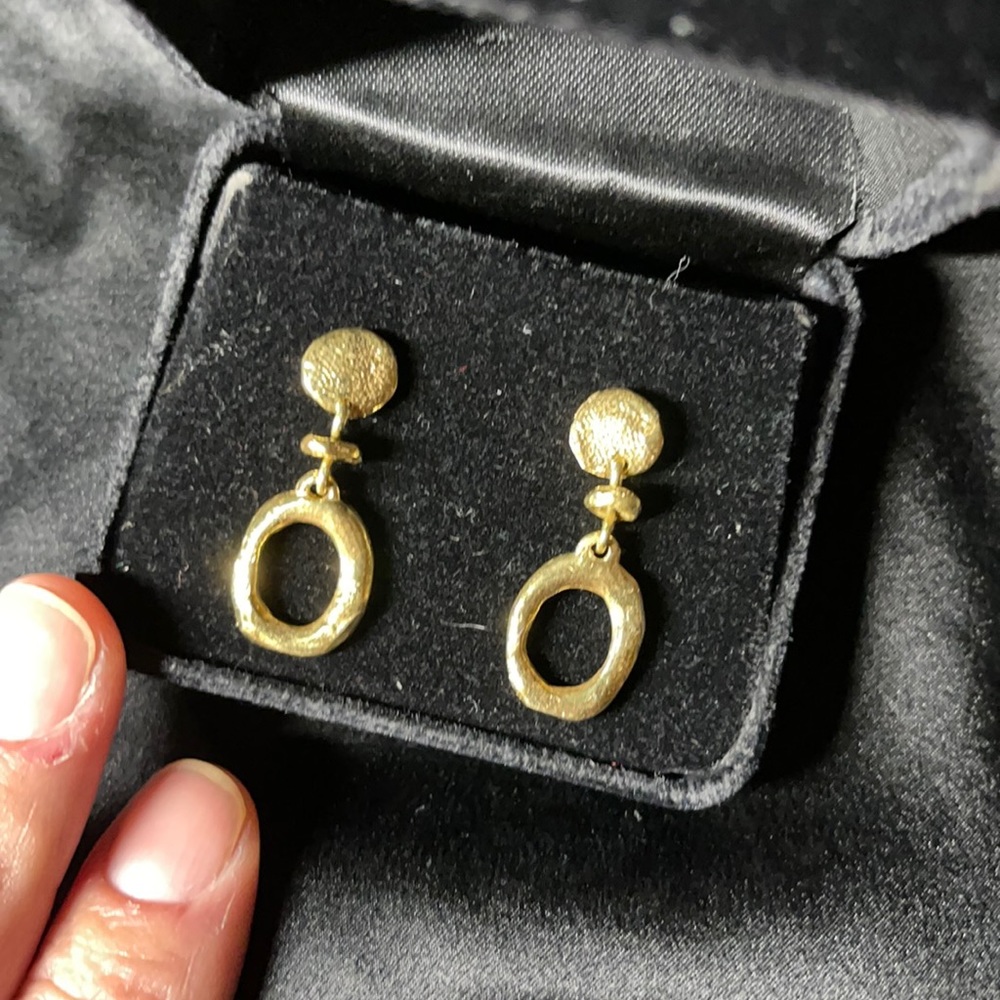 Neiman Marcus Solid Gold Earrings
